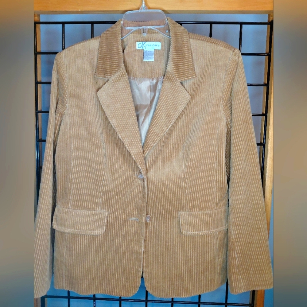 Vintage Dress Barn Corduroy Blazer in Tan